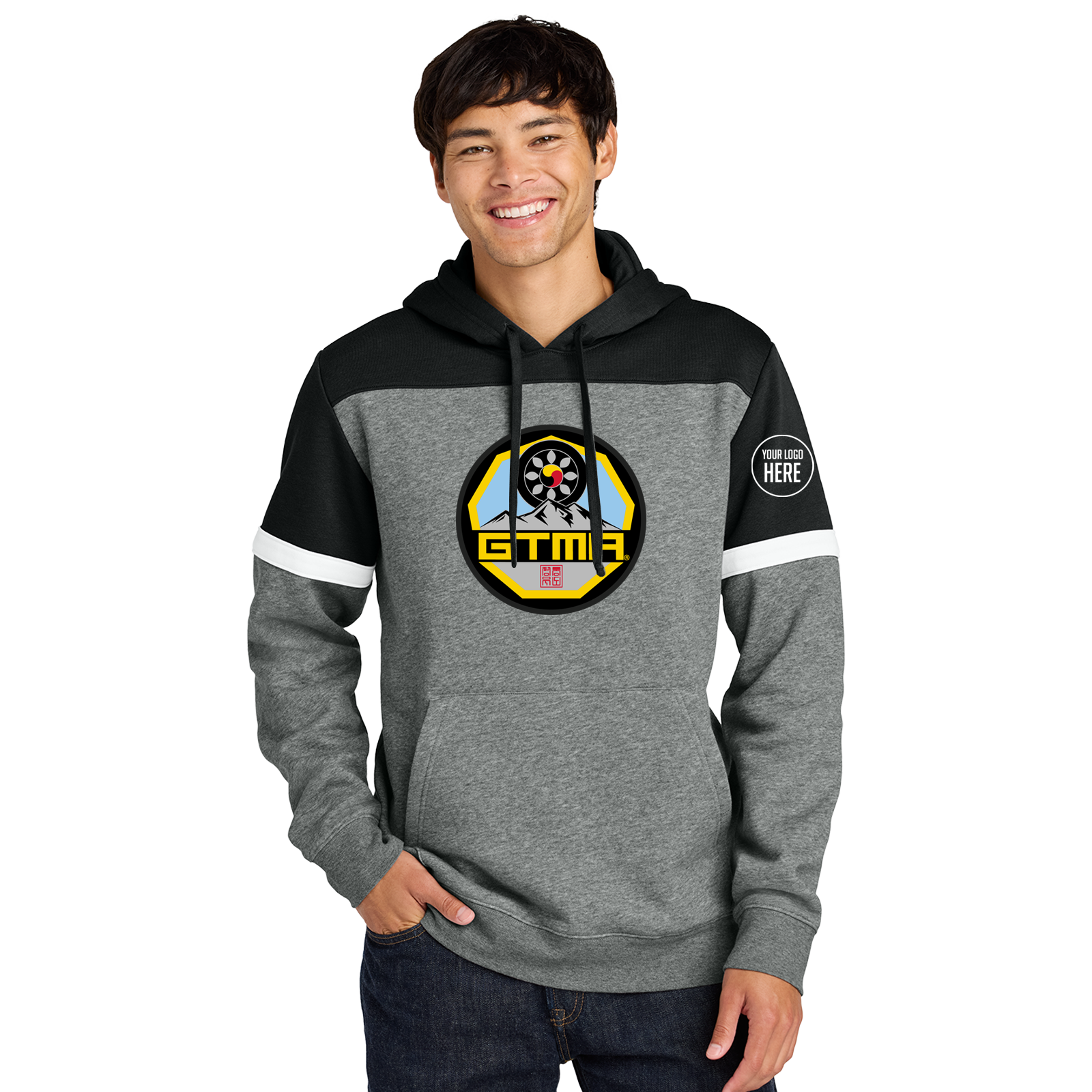 GTMA Colorblock Hoodie Mountain Logo