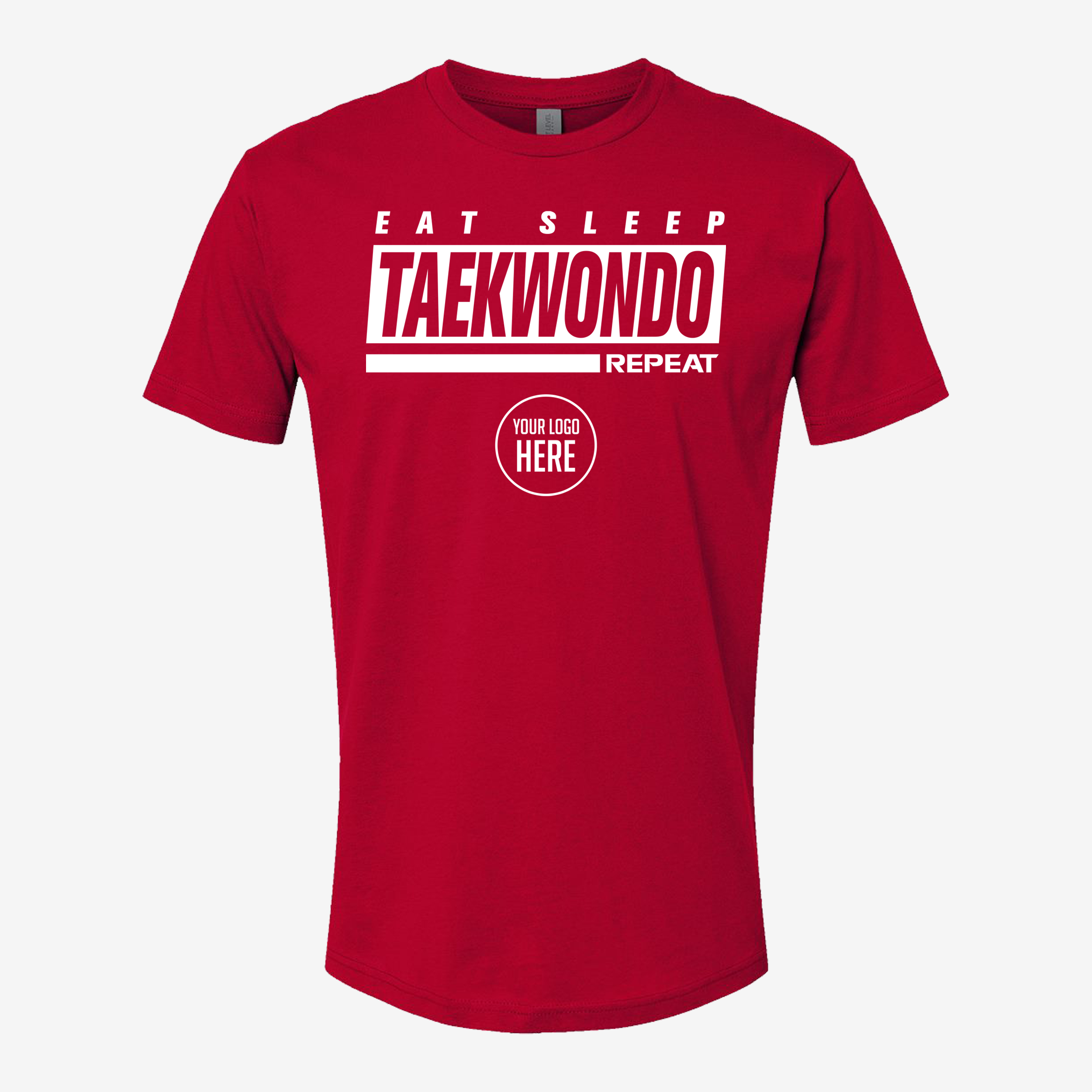 3600-EatSleepTaekwondo-Red-Front