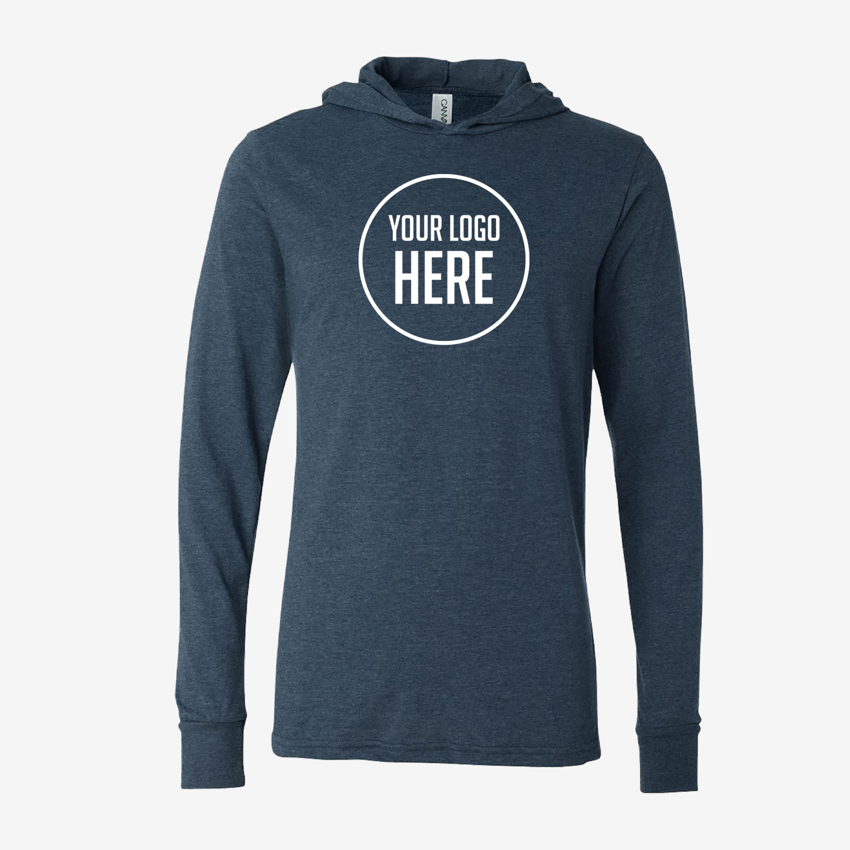 Heather Navy Hoodie Tee