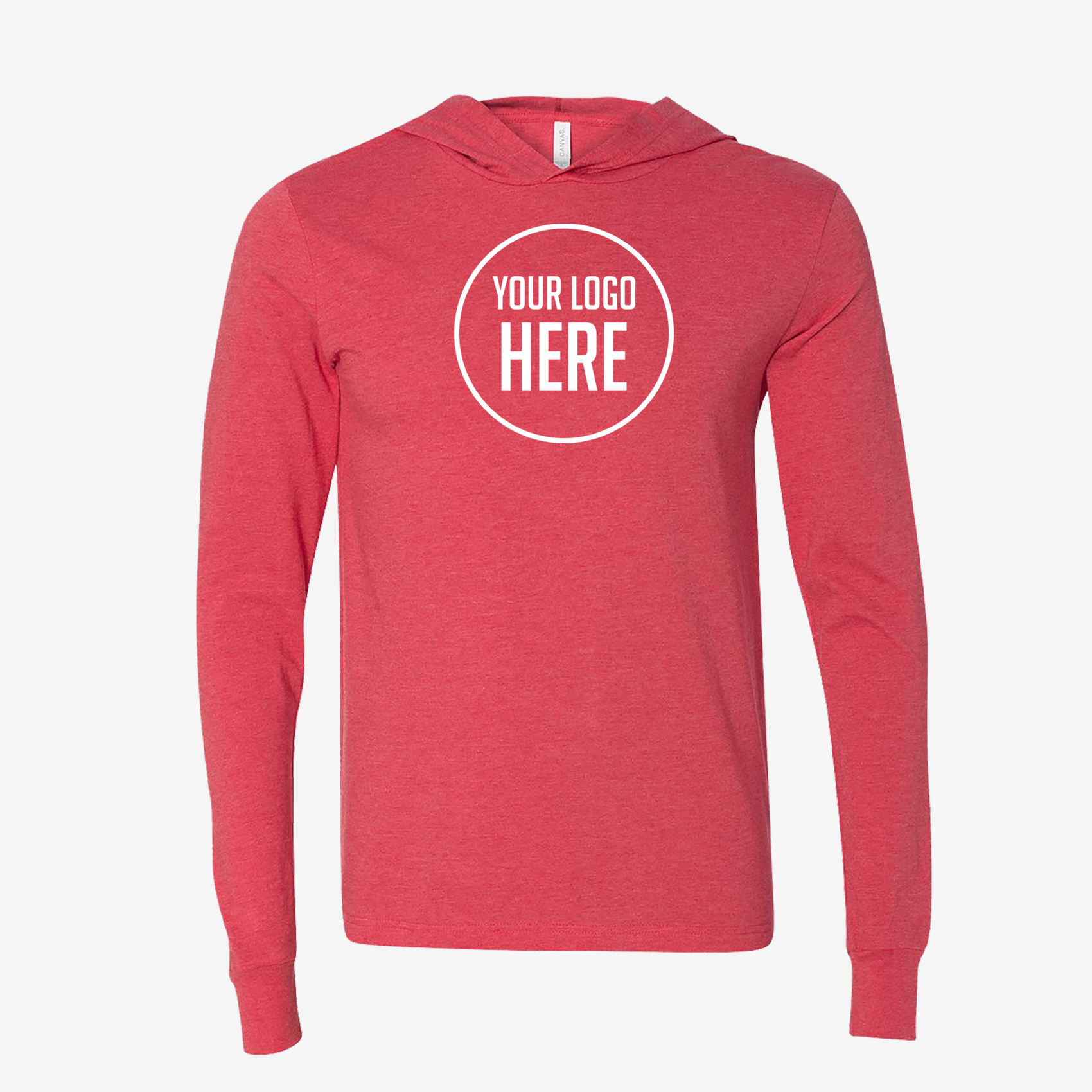 Heather Red Hoodie Tee
