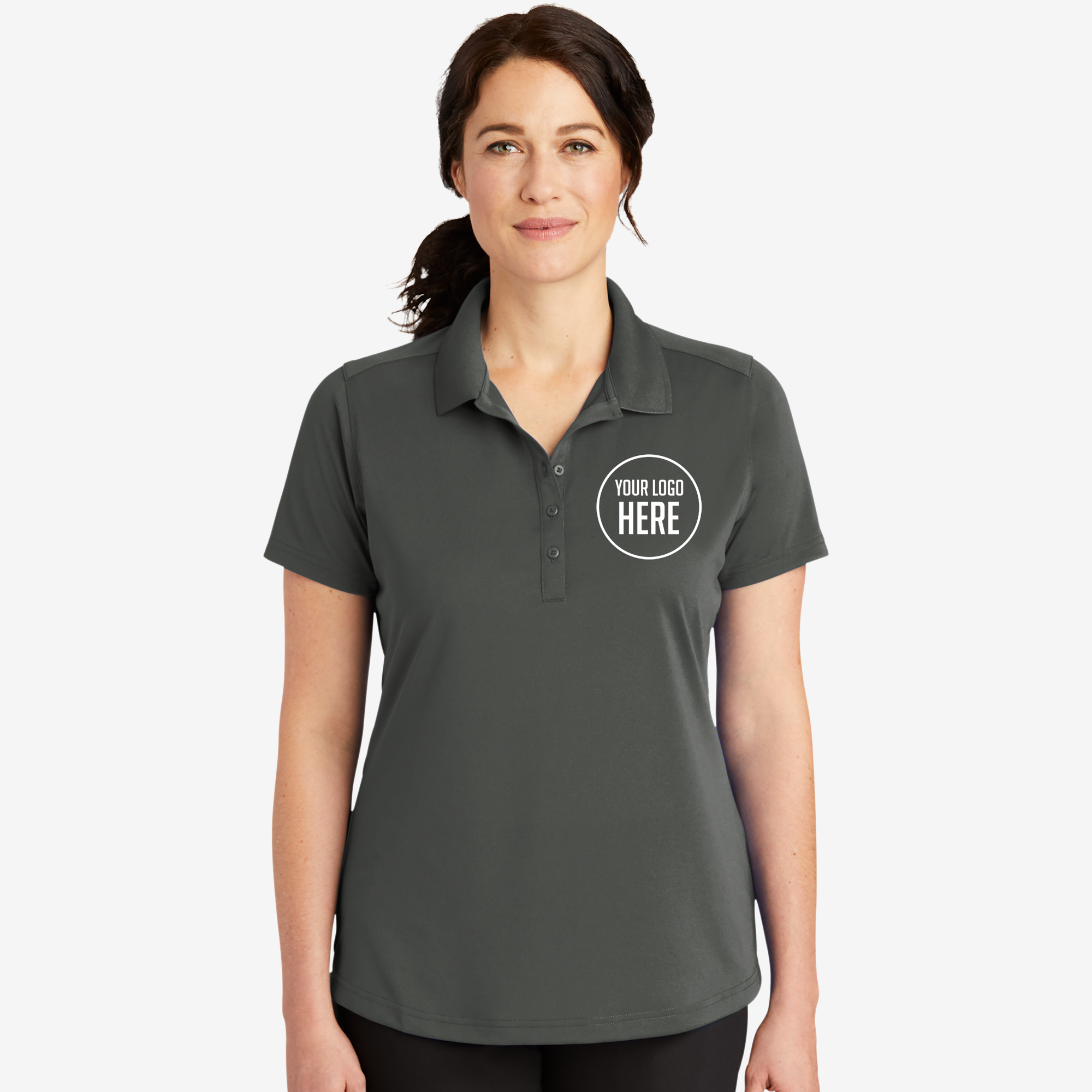TacKravPolo-Charcoal-Ladies