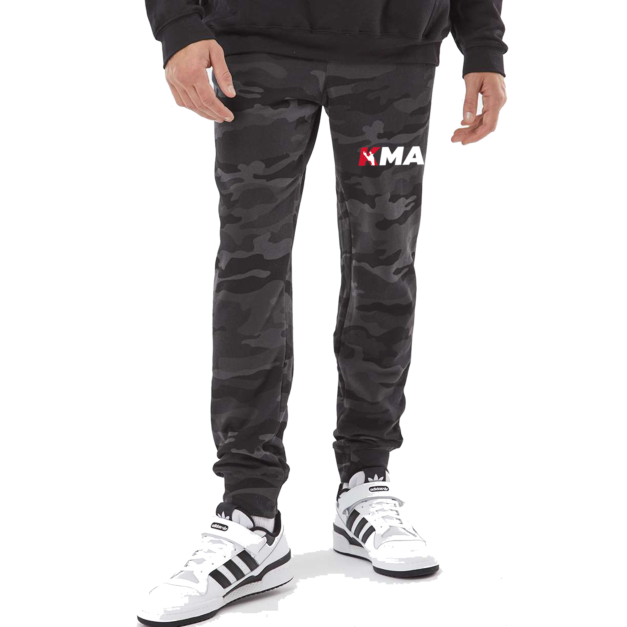 KMA Camo Fleece Pants Black Camo