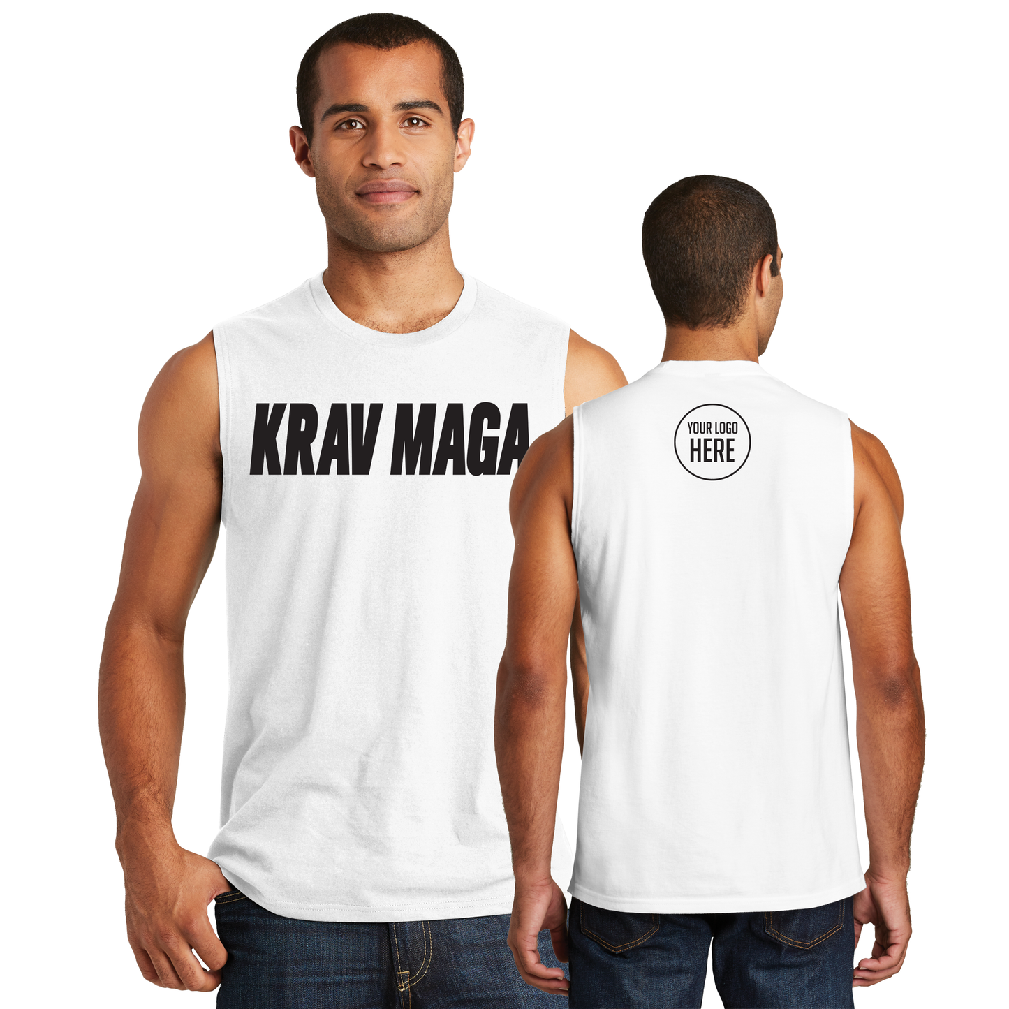 DT6300-MuscleTee-KravMaga-White